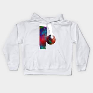 Bowling sport art #bowling #sport Kids Hoodie